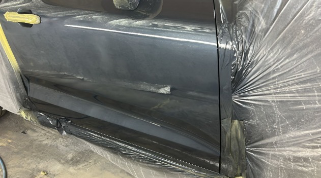 Mini, door skin dent repair